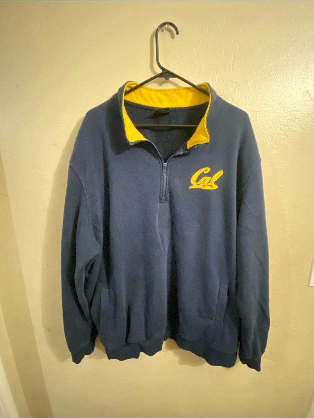 Colosseum Navy & Yellow Cal Quarter-Zip Pullover sweater California Golden Bears